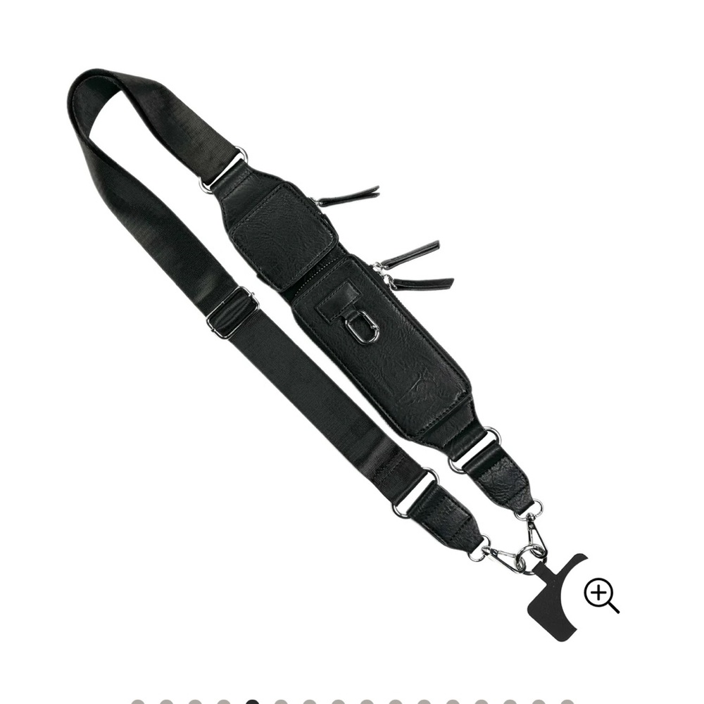 Save the Girls Zip and Clip crossbody wallet/phone strap in Black